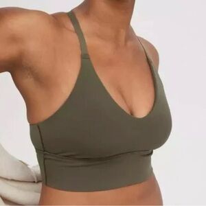 NWT Offline By Aerie Medium Support Padded (Removable) Sports Bra Green Size M